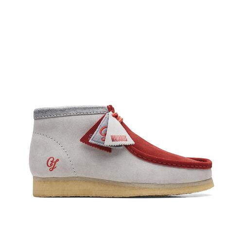 [CLARKS ORIGINALS] WALLABEE BOOT VCY RED/GREY M 26165076